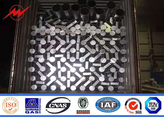 विद्युत वितरण लाइन परियोजना के लिए 9m 13.4kn वर्ग 2 3 Mm मोटाई ट्यूबुलर पोल