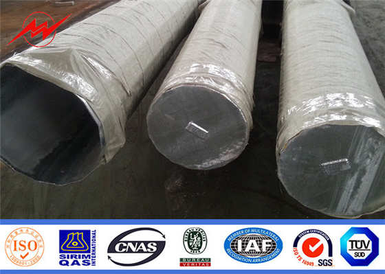 Astm A123 17meters स्टील पावर पोल हॉट डिप गैल्वनीकरण