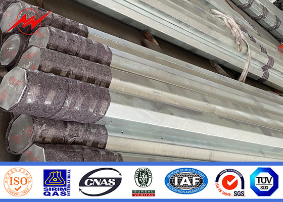 गर्म डुबकी जस्ती विद्युत शक्ति पोल स्लिप संयुक्त या फ्लैंज कनेक्टेड 110 केवी 220 केवी