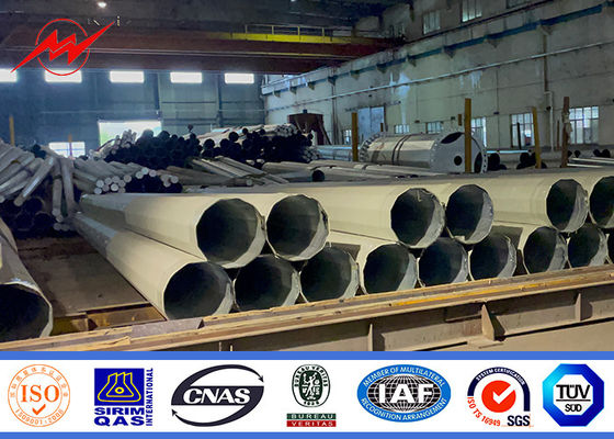 फिलीपींस में सौंदर्य की अपील के लिए निर्बाध वेल्डिंग के साथ 14 मीटर लंबा एकल खंड स्टील पावर पोल