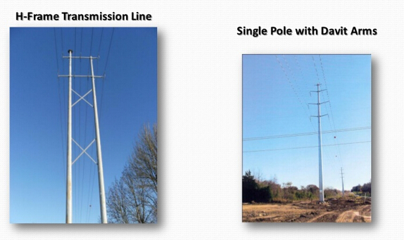 80FT 90FT 138KV ट्रांसमिशन इलेक्ट्रिकल पावर पोल मोनोपोल्स लाइन 1
